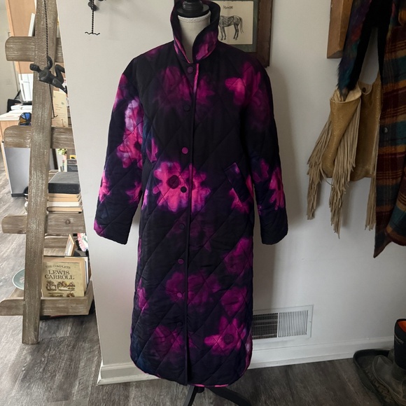 Rachel Comey x Target Smudge Floral Quilted Coat M - Picture 2 of 8